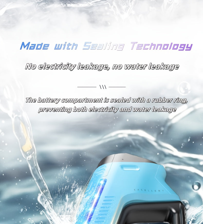 Electric Water Gun Auto-Fill with LED Pulse Light – 40ft Long Range Rapid-Fire Squirt Gun, USB Rechargeable 240-Shot Tank, Water Blaster for Kids & Adults, Pool Beach Backyard Summer Fun