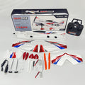 6CH RC Plane Brushless Motor Remote Control Aircraft One-Key Stunt Aerobatics RC Glider Airplane Toy for Beginners and Experienced Pilots with Two Batteries Included