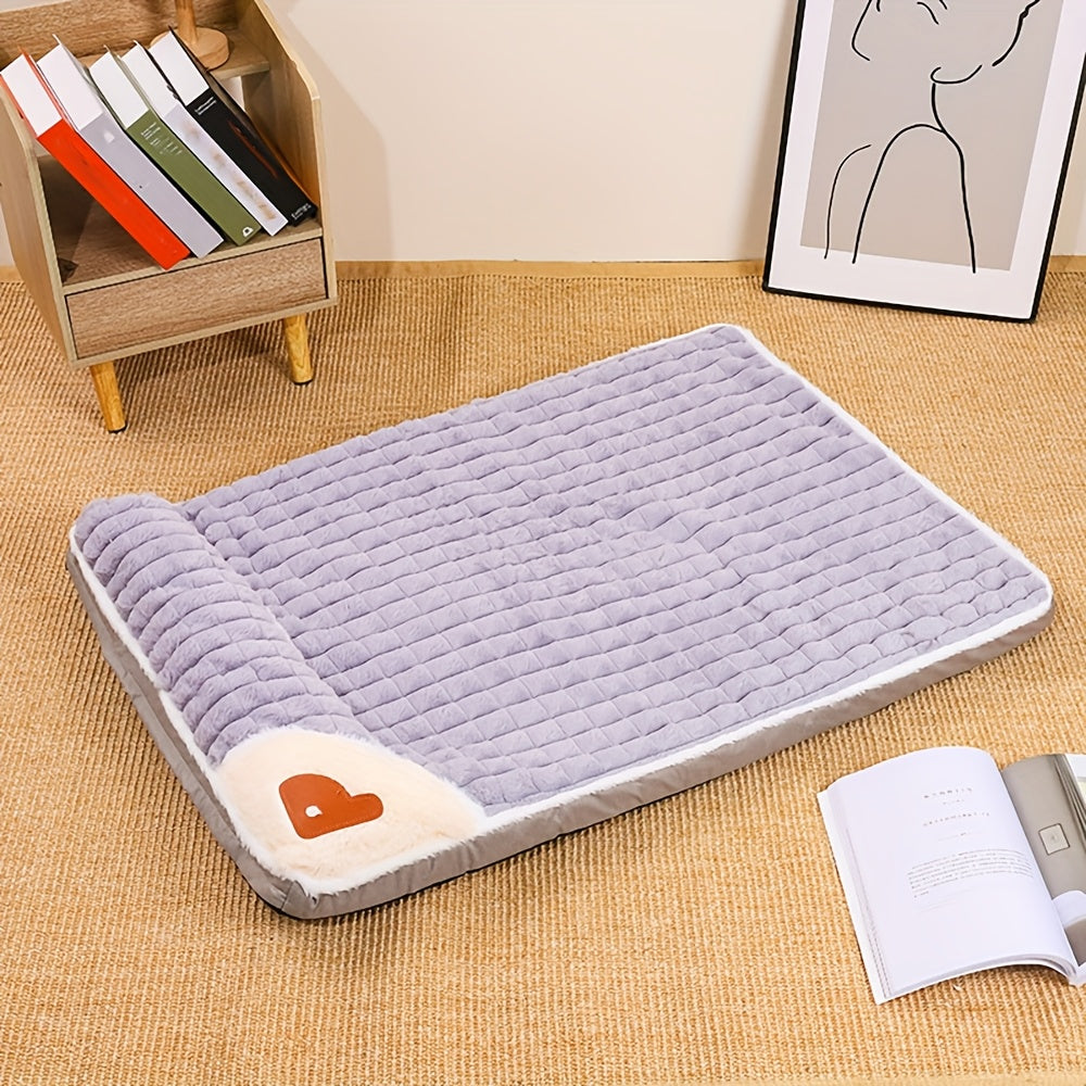 Thickened Cat Dog Bed - Washable Detachable Pet Sofa Sleeping Pad for Cats & Dogs, Extra Large Size Available, Non-Slip Bottom, Cozy Plush Mat for Indoor Pets